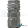 A & I Products Coupler, Female Flat Face;  FEM Series, ISO16028 5" x3" x1" A-FEM-501-8FP-NL